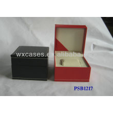 PU leather watch box for single watch with different color options